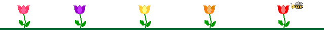 Animated bee with flowers